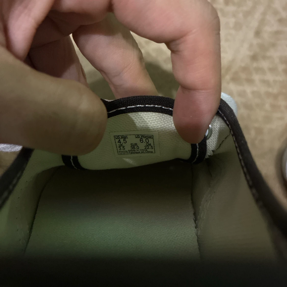 VANS Authentic ブラウン スニーカー 22.5cmの写真10枚目