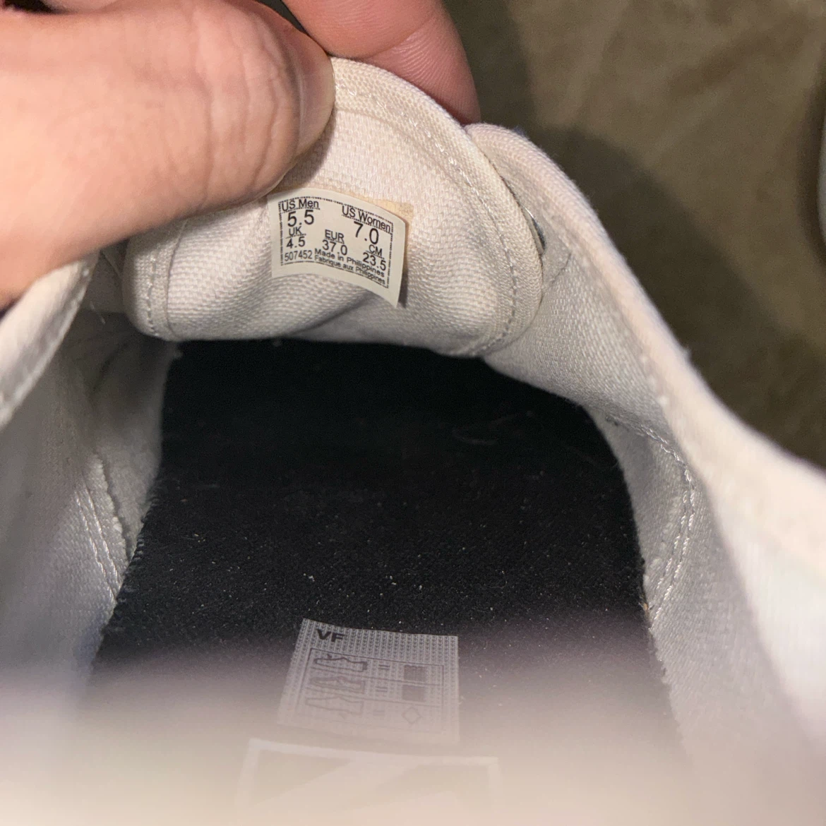 VANS Authentic チェッカーフラッグ スニーカー 23.5cmの写真10枚目