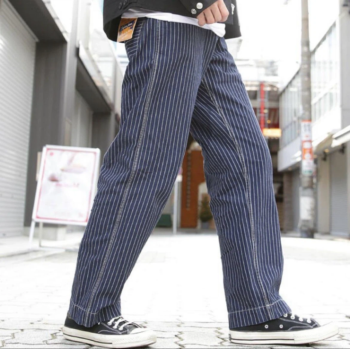 【新品未使用】Schott/ショット ヒッコリー デニムパンツ インディゴ 34の写真3枚目