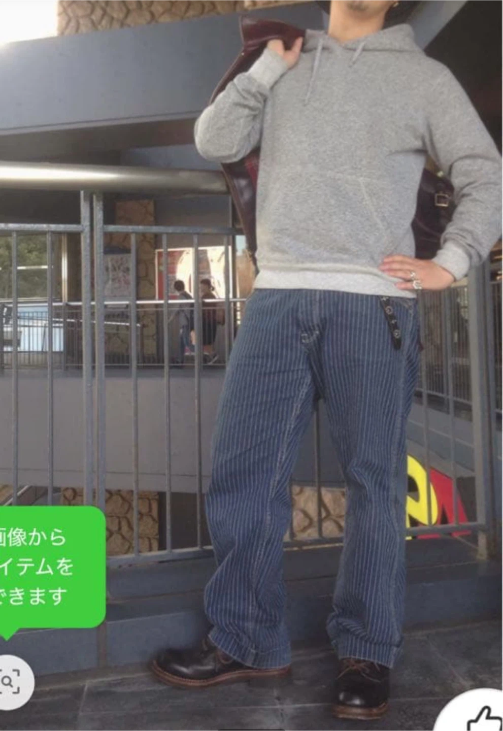 【新品未使用】Schott/ショット ヒッコリー デニムパンツ インディゴ 30の写真8枚目