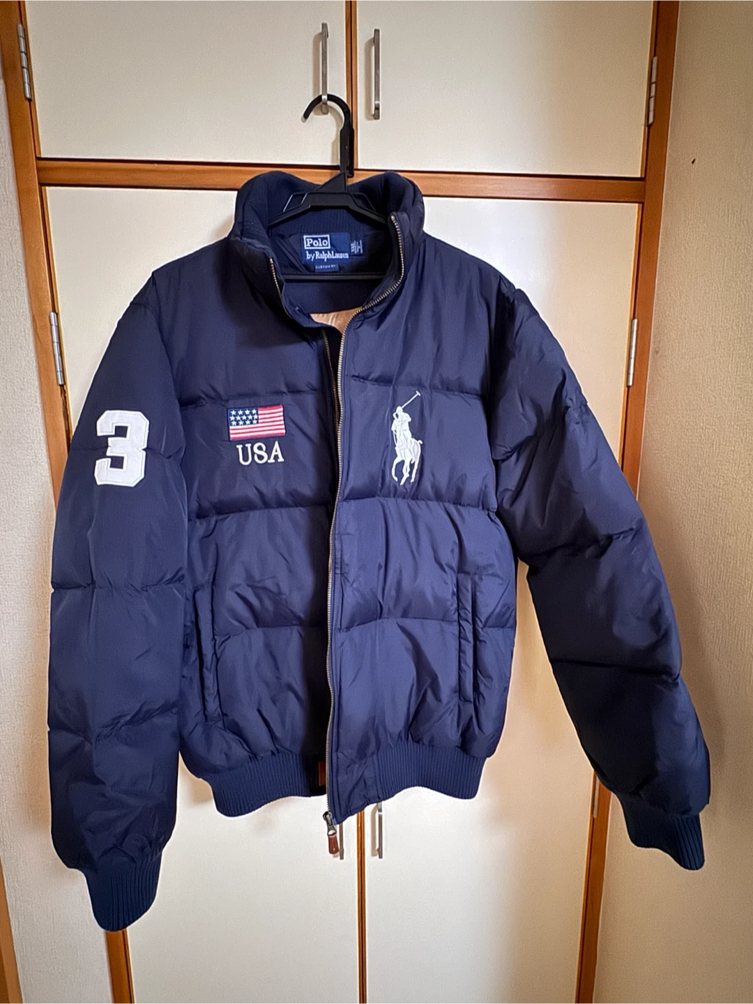 お勧め(^｡^) 秋冬物⛄️ポロラルフローレン ダウンジャケット 紺 XXL