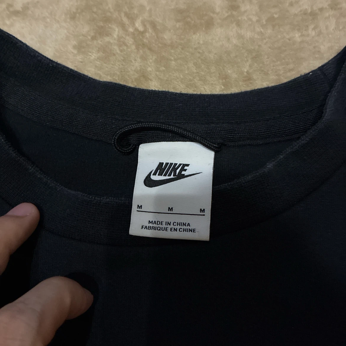 NIKE ナイキ テックフリース セットアップ ブラック 上下セット 上M、下Lの写真3枚目