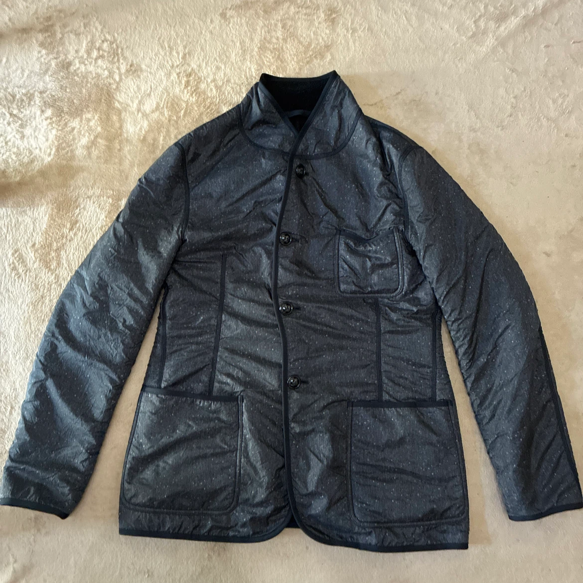 GIORGIO ARMANI スプラッシュ柄 ボアライニング ジャケット 48