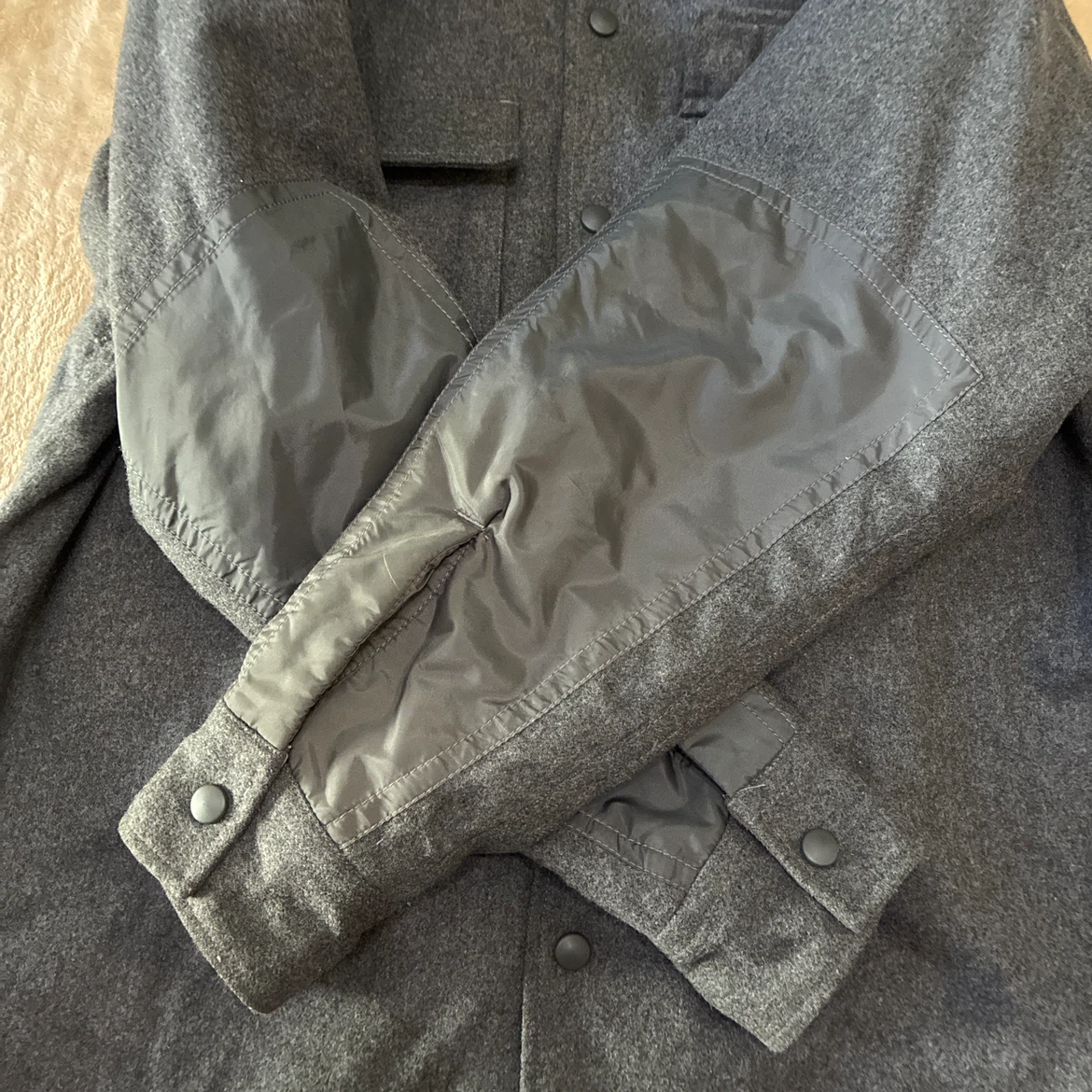 GAP オールドギャップ ウール混 長袖シャツ グレー S(Lサイズ相当)の写真5枚目