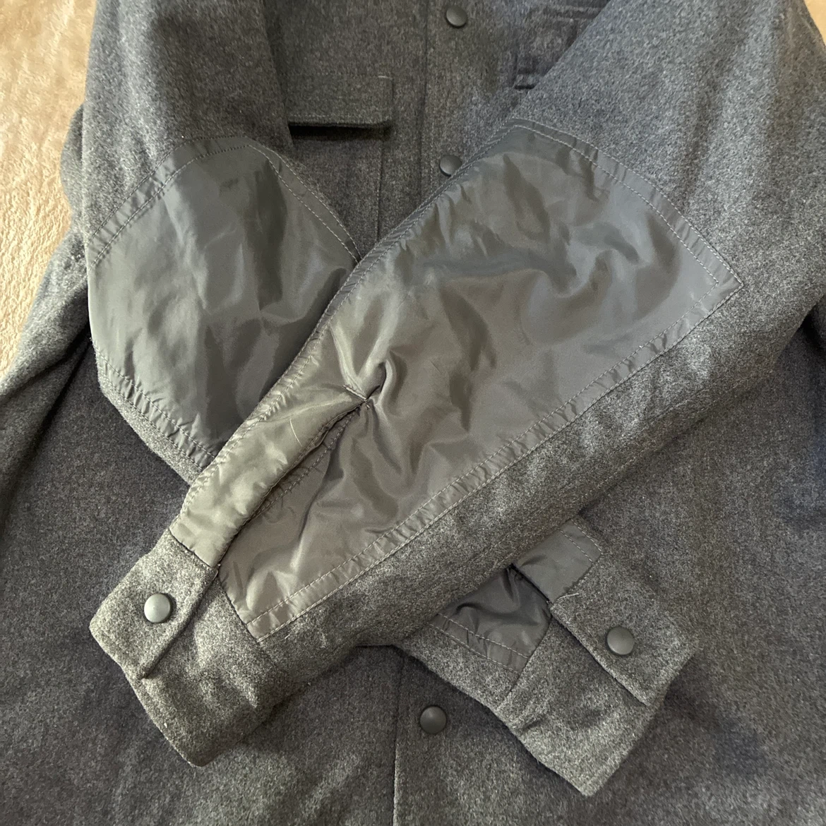 GAP オールドギャップ ウール混 長袖シャツ グレー S(Lサイズ相当)の写真5枚目