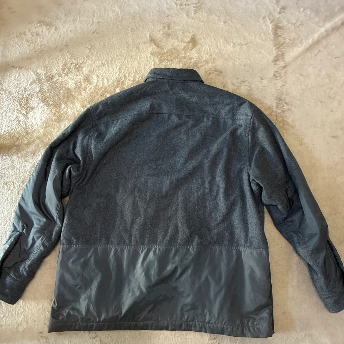 GAP オールドギャップ ウール混 長袖シャツ グレー S(Lサイズ相当)の写真7枚目