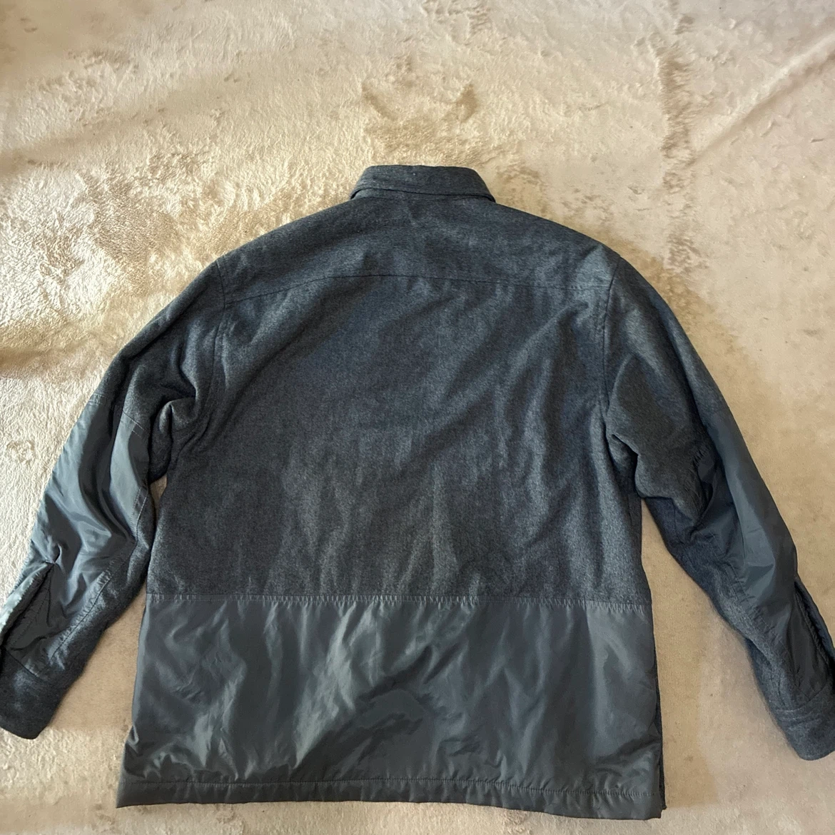 GAP オールドギャップ ウール混 長袖シャツ グレー S(Lサイズ相当)の写真7枚目