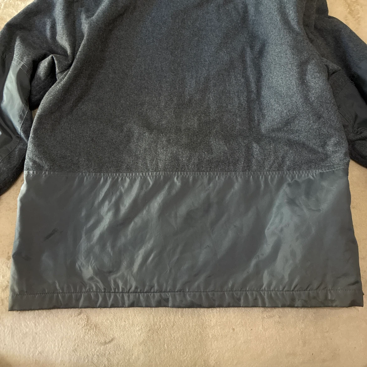 GAP オールドギャップ ウール混 長袖シャツ グレー S(Lサイズ相当)の写真9枚目