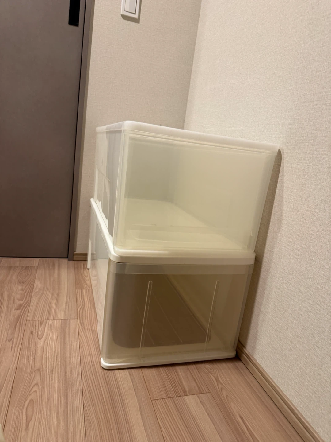 収納ケース 引き出し式 ホワイト 2個セットの写真2枚目