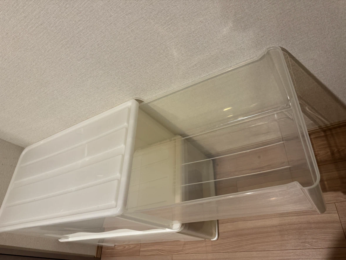 収納ケース 引き出し式 ホワイト 2個セットの写真4枚目