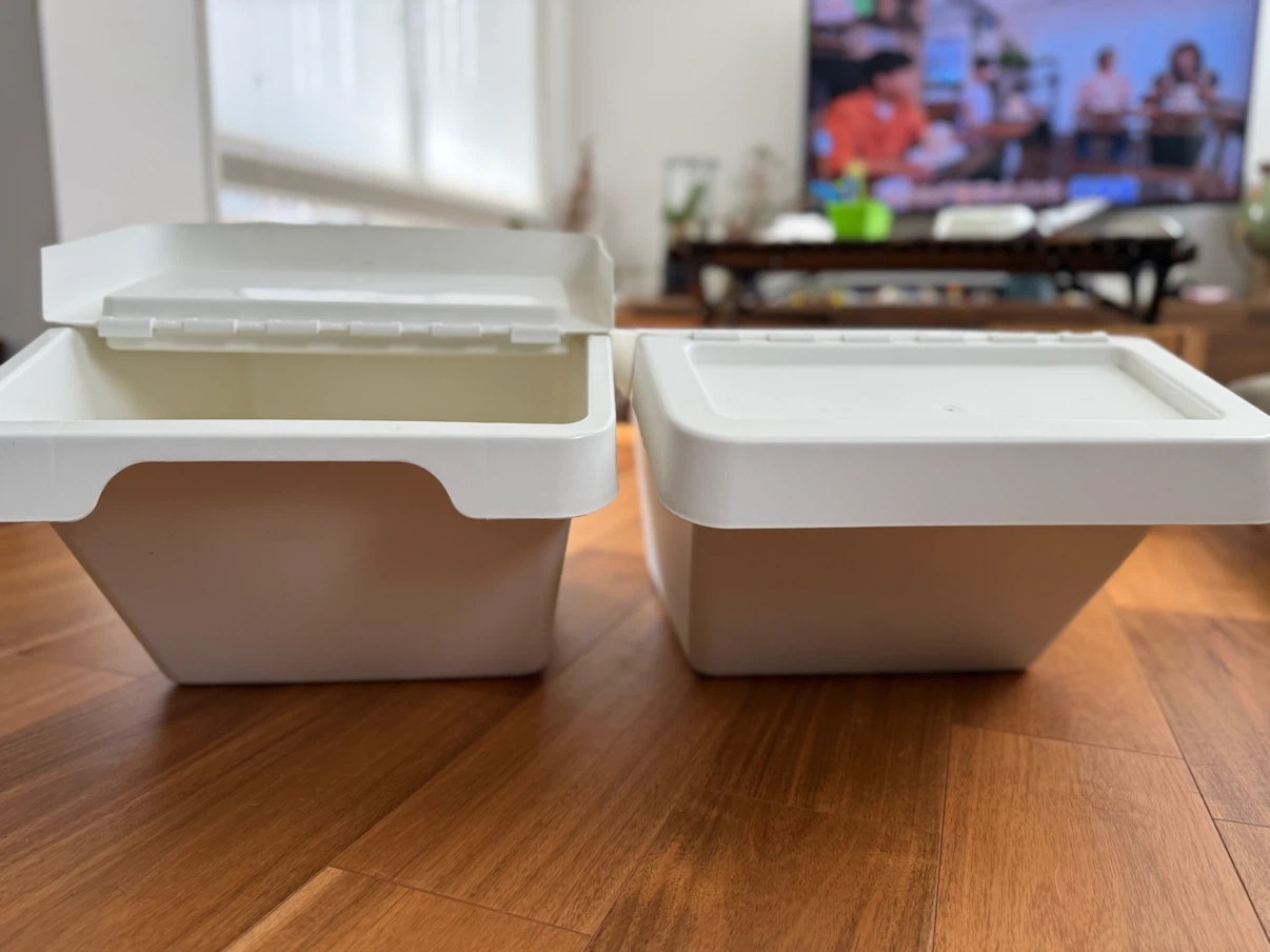 IKEA Sortera 収納ボックス ホワイト 2個セットの写真2枚目