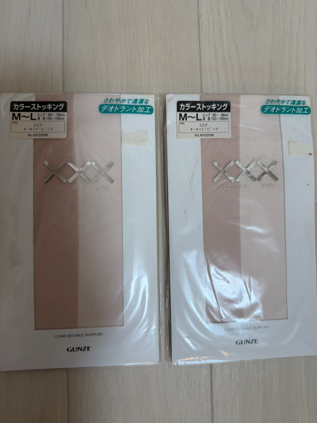 新品☆グンゼ カラーストッキング M〜L オーキッドピンク