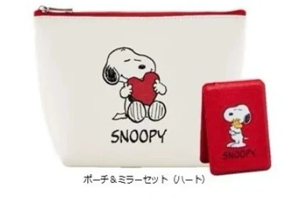 スヌーピー ポーチ&ミラーセット