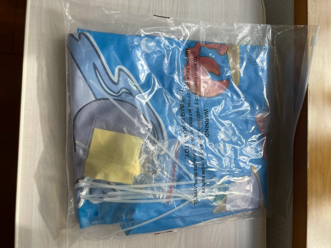 キャラクター柄 簡易プール 結束バンド付きの写真2枚目