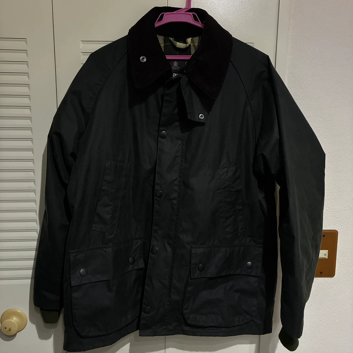 【美品】Barbour バブアー オイルドジャケット オリーブ 38 英国製