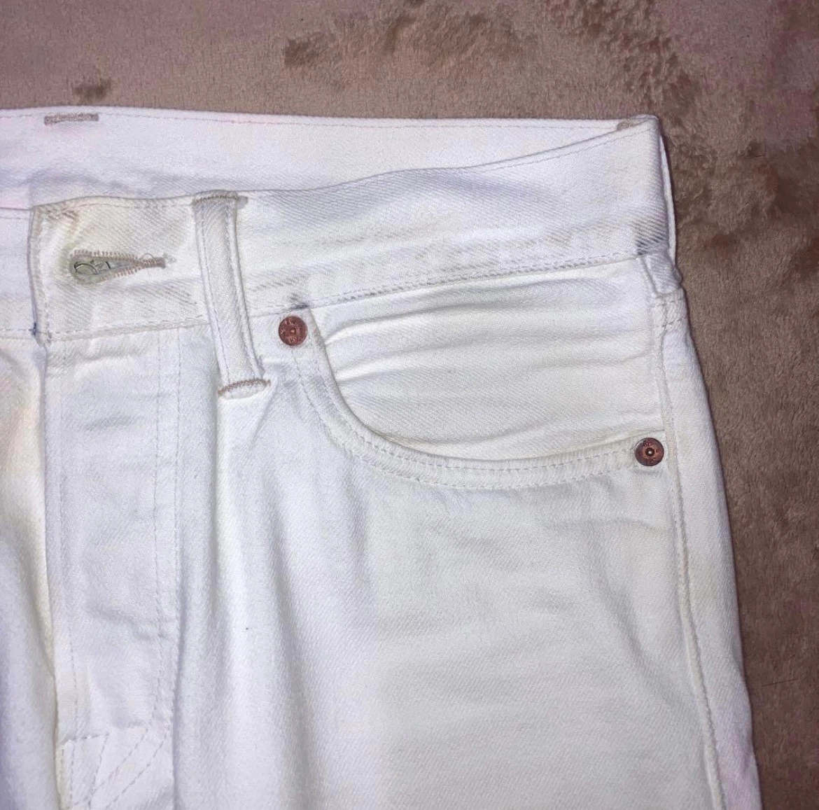 RRL ホワイト スリムフィット ストレートデニム　29×32の写真5枚目