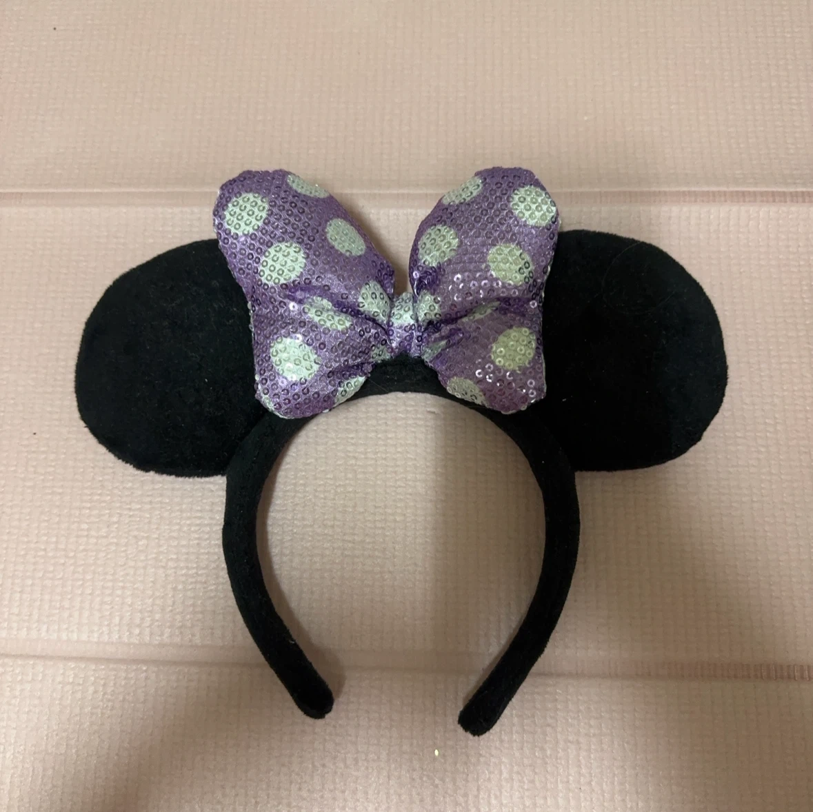 ディズニー ミニー カチューシャ 紫