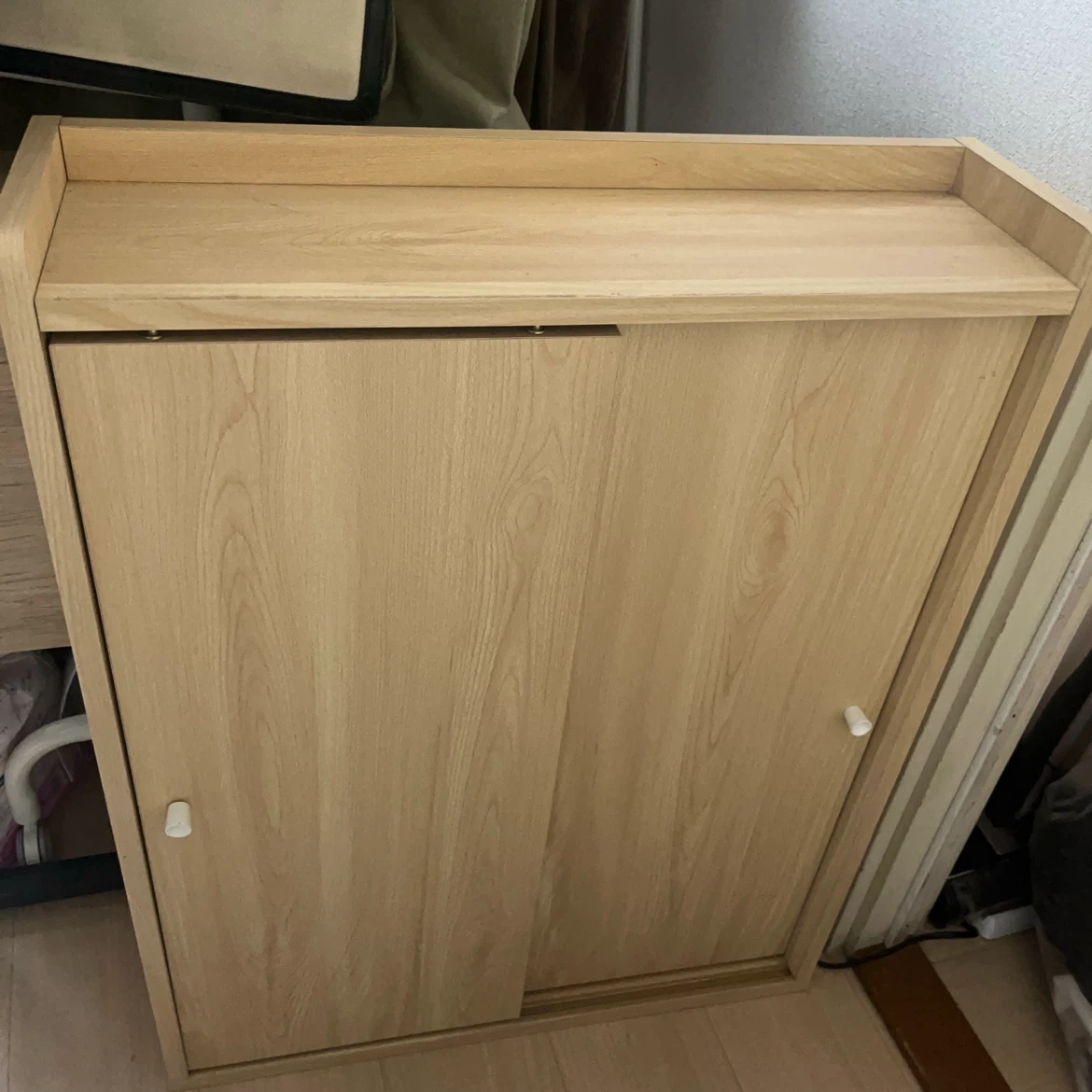トイレ収納 薄型ラック ナチュラル