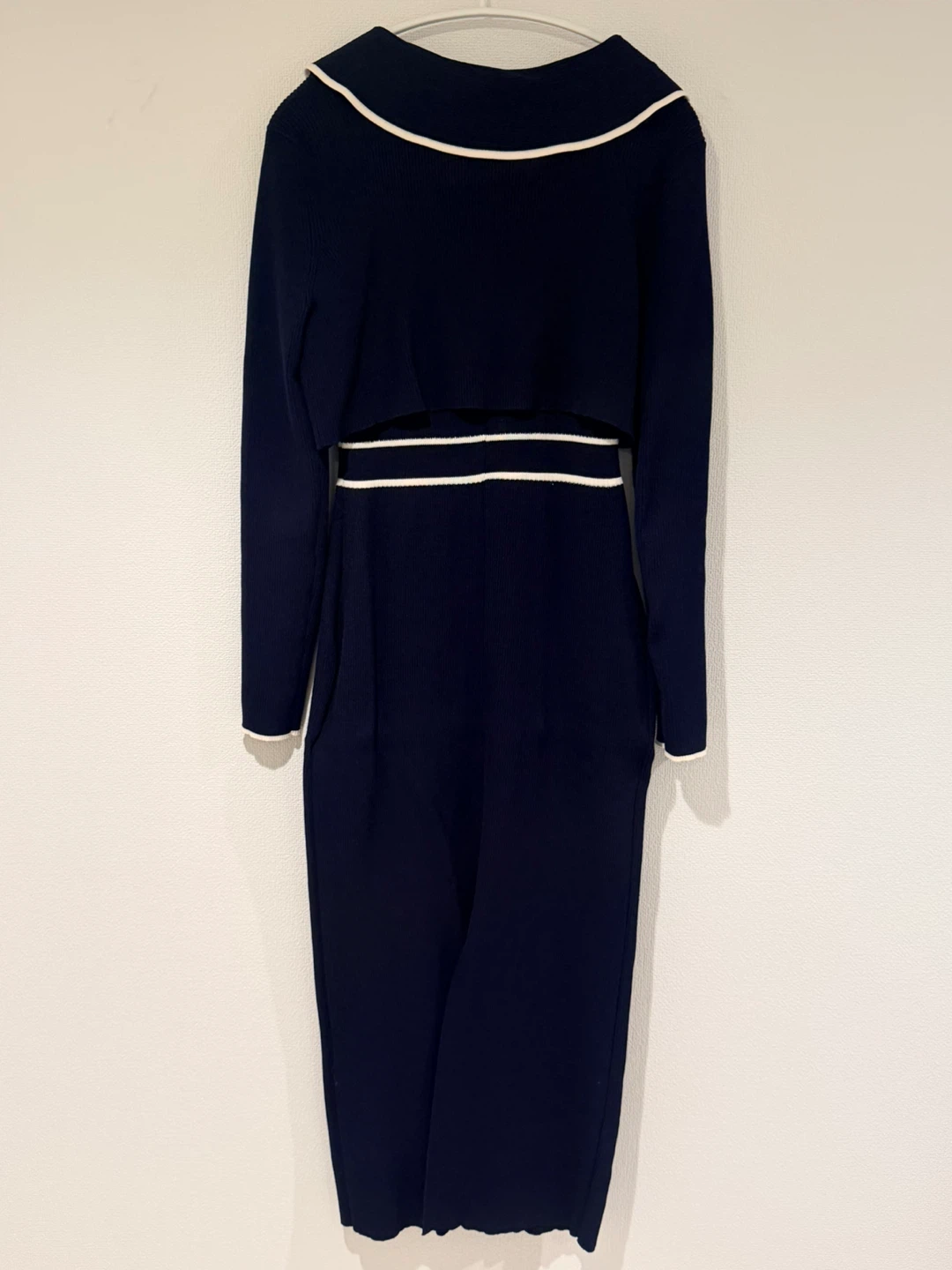 バイカラーニットセットワンピース La boutique BonBonの写真10枚目