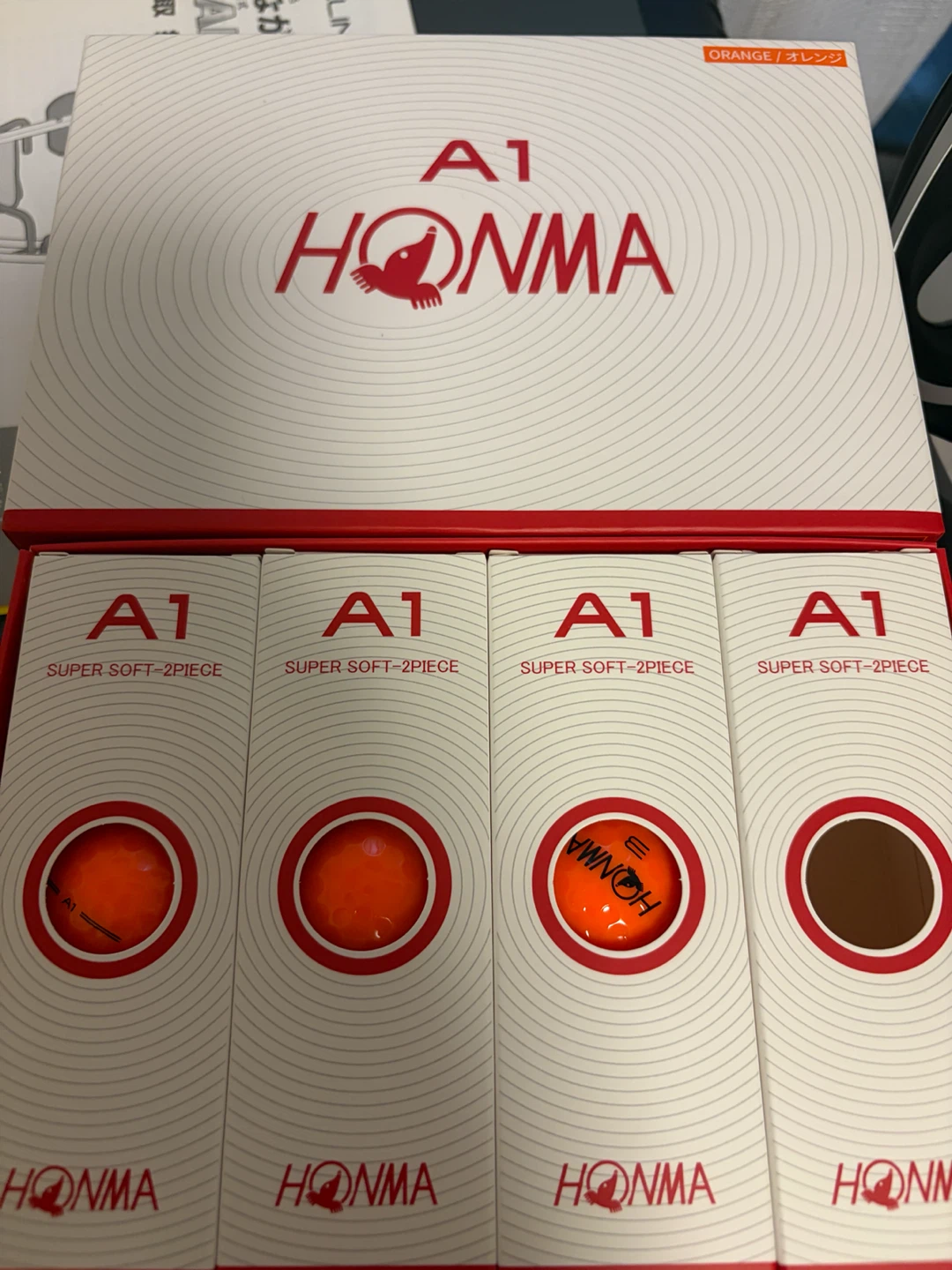 ホンマ A1 ゴルフボール オレンジ