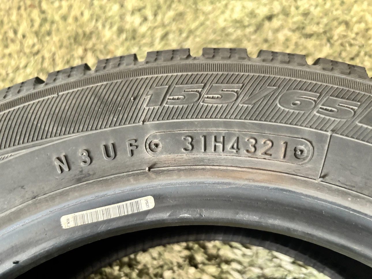 トーヨー ガリット GIZ 155/65R13 2本セットの写真6枚目