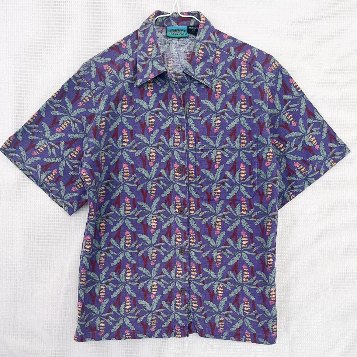 Patagonia パタゴニア 90s ヴィンテージ ACシャツ バナナリーフ柄 XS マレーシア製