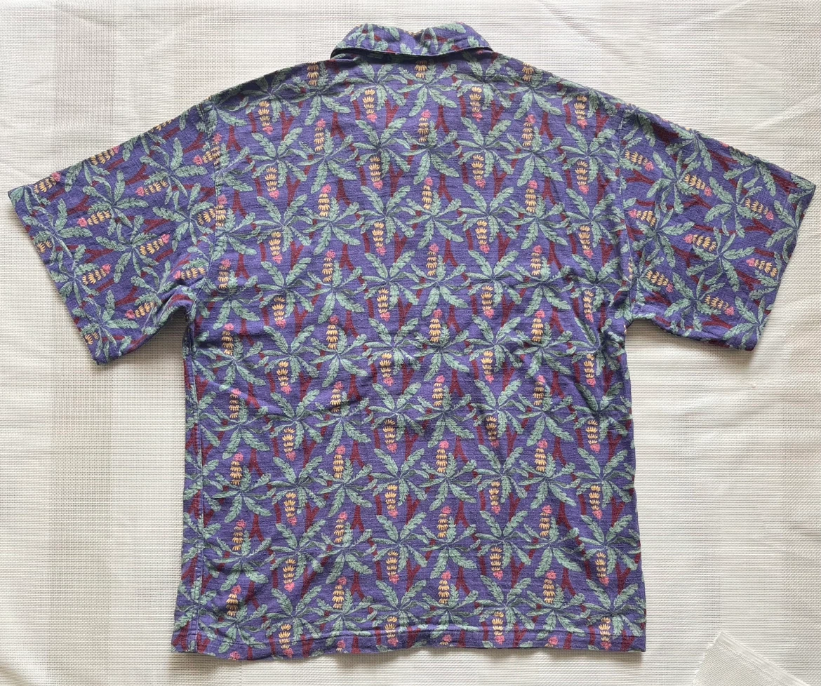Patagonia パタゴニア 90s ヴィンテージ ACシャツ バナナリーフ柄 XS マレーシア製の写真4枚目
