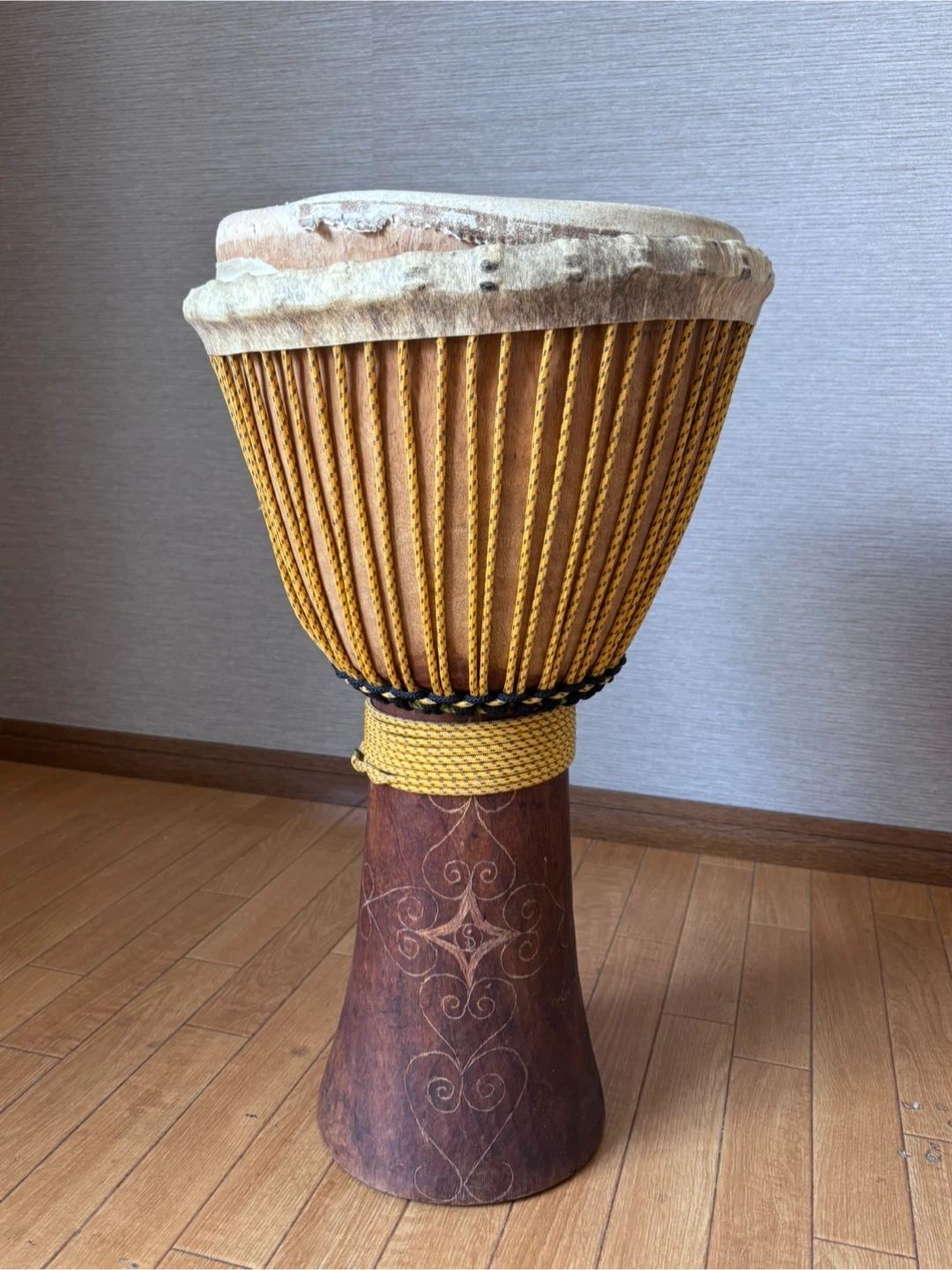 ジャンベ 打楽器 皮の張り替え必要 ニジェール