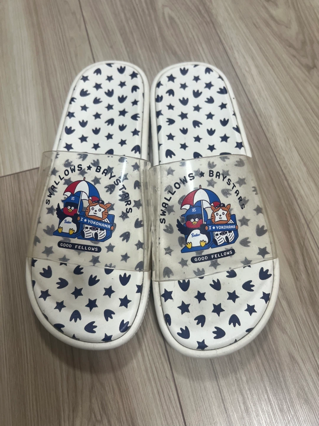 ヤクルト＆ベイスターズ サンダル❤️つば九郎スターマン