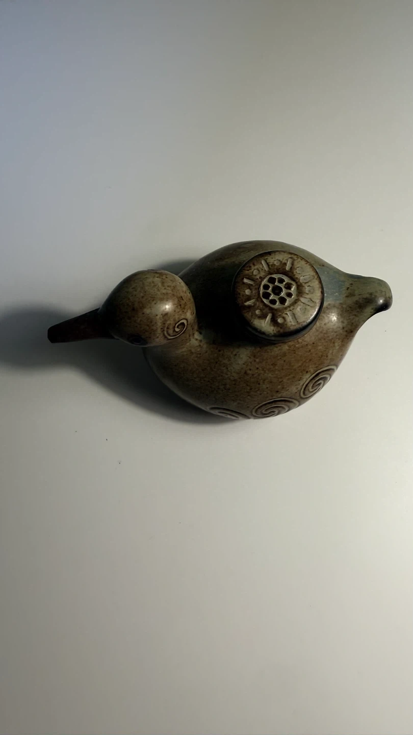 鳥型 陶器製 醤油差し 置き物の写真2枚目