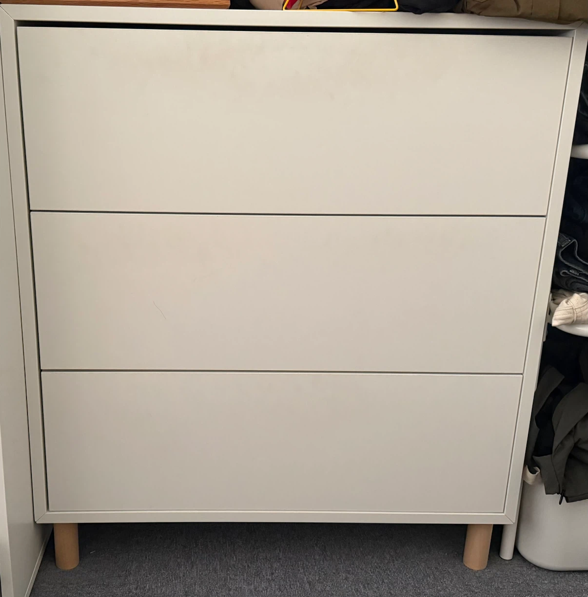 IKEA EKET 3段チェスト ホワイト シンプル