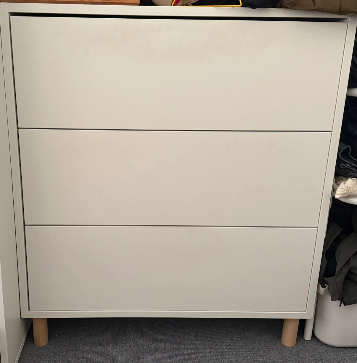IKEA EKET 3段チェスト ホワイト シンプル
