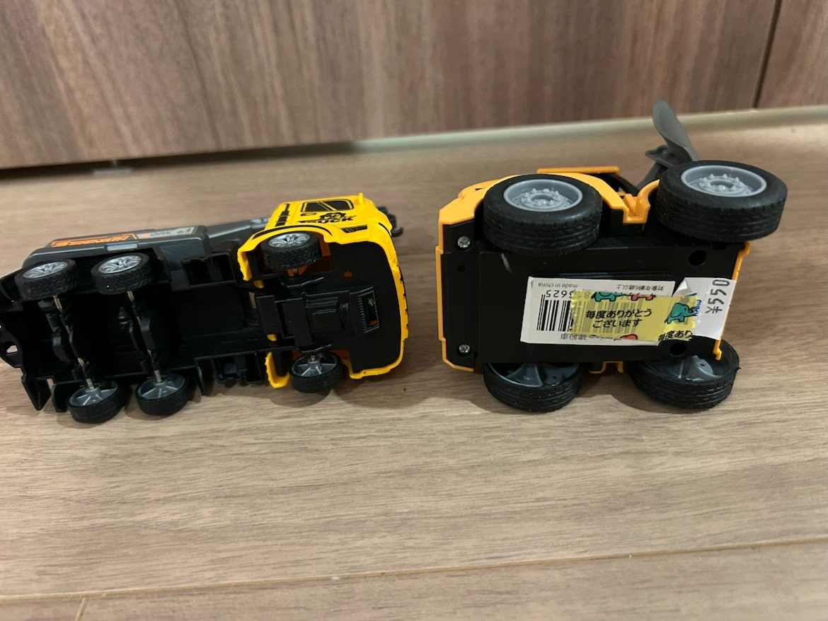 はたらくくるま ミニカー 2台セットの写真3枚目
