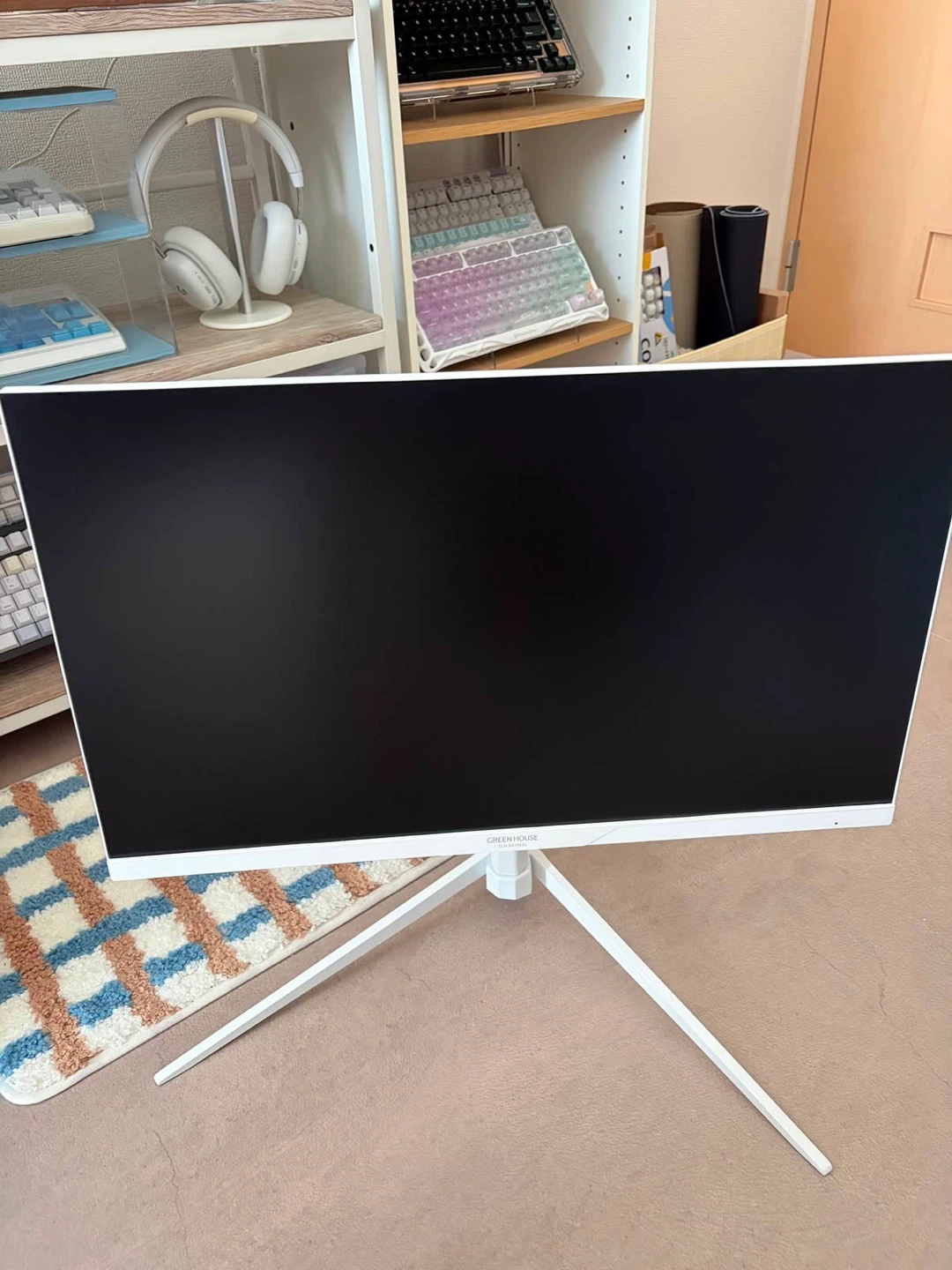 グリーンハウス ゲーミングモニター 23.8インチ ホワイト