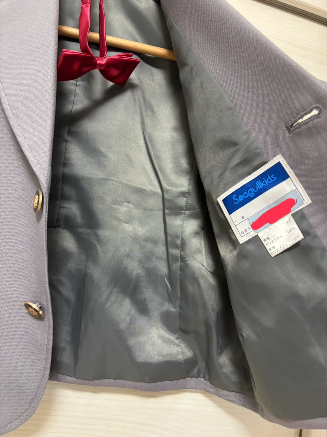 さくら幼稚園制服　シーガルキッズ フォーマルスーツ 120cmの写真5枚目