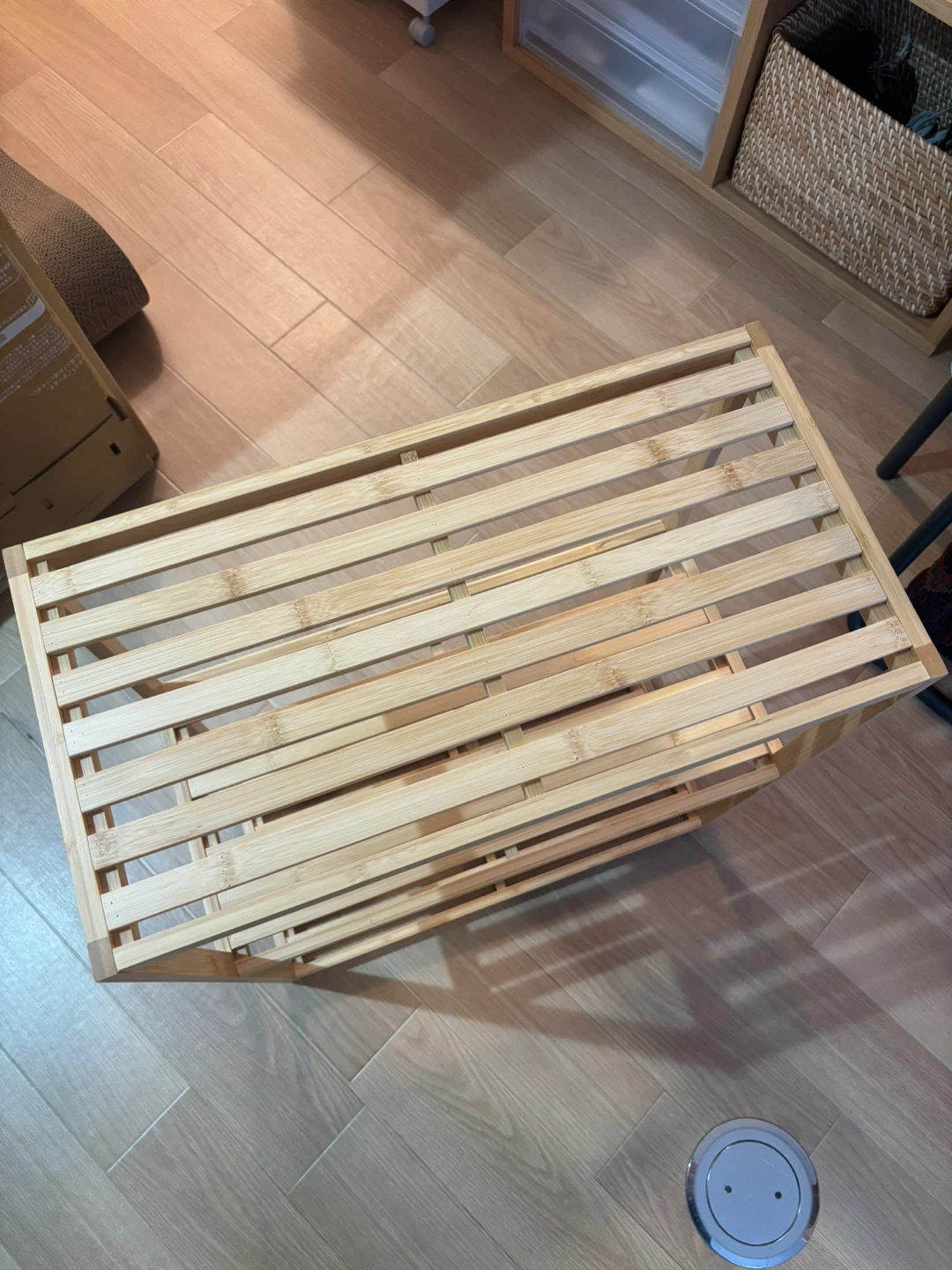 無印良品の竹製シェルフの写真2枚目