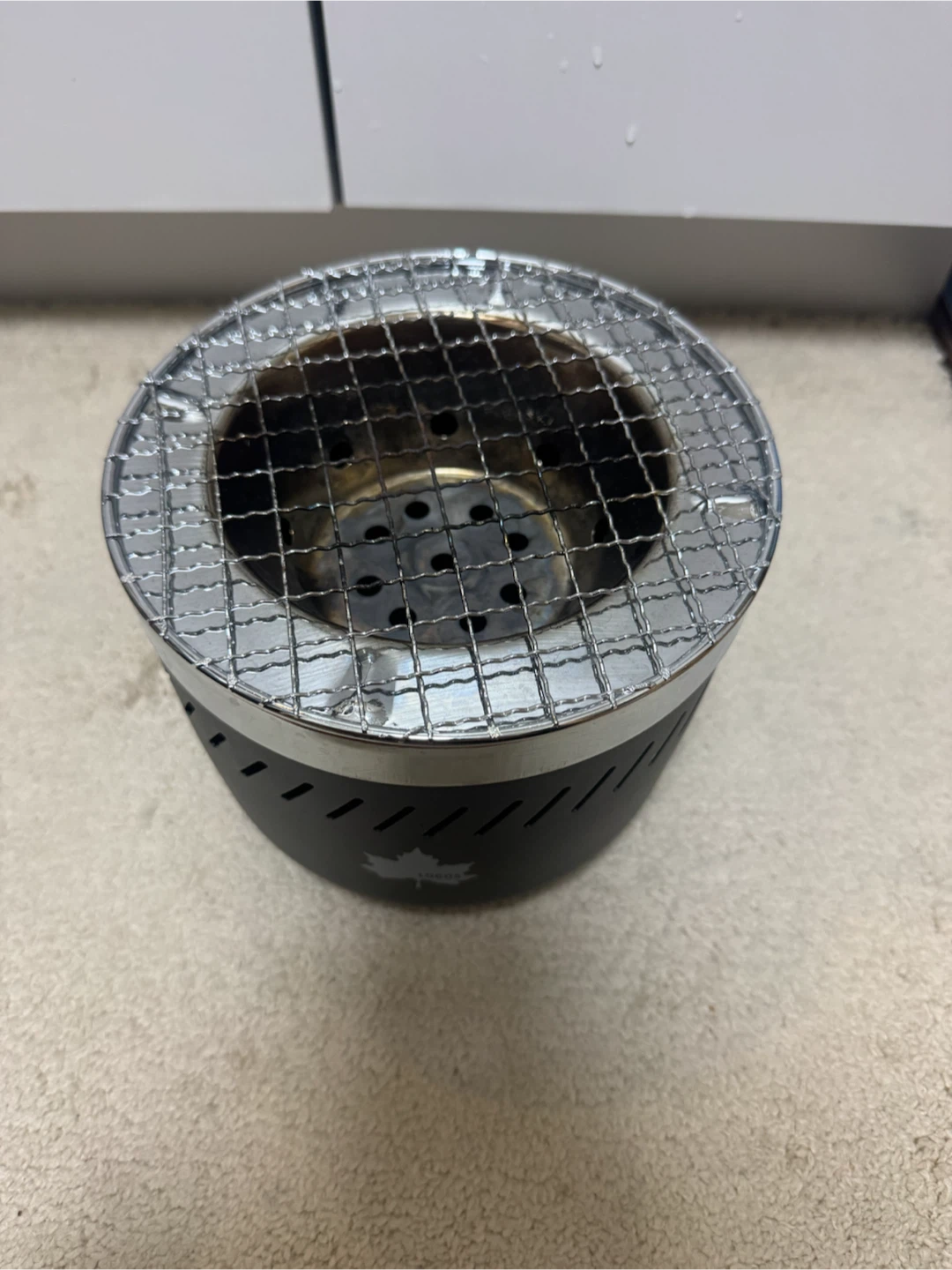 激安！２点セット！ロゴス水コンロ ポータブル炭火焼きコンロと一酸化炭素チェッカーセットの写真2枚目