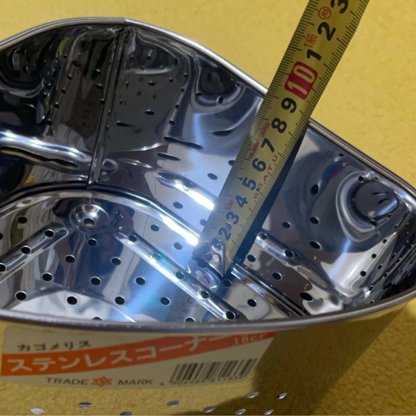 三角コーナー カゴメリス ステンレスコーナー 18crの写真6枚目