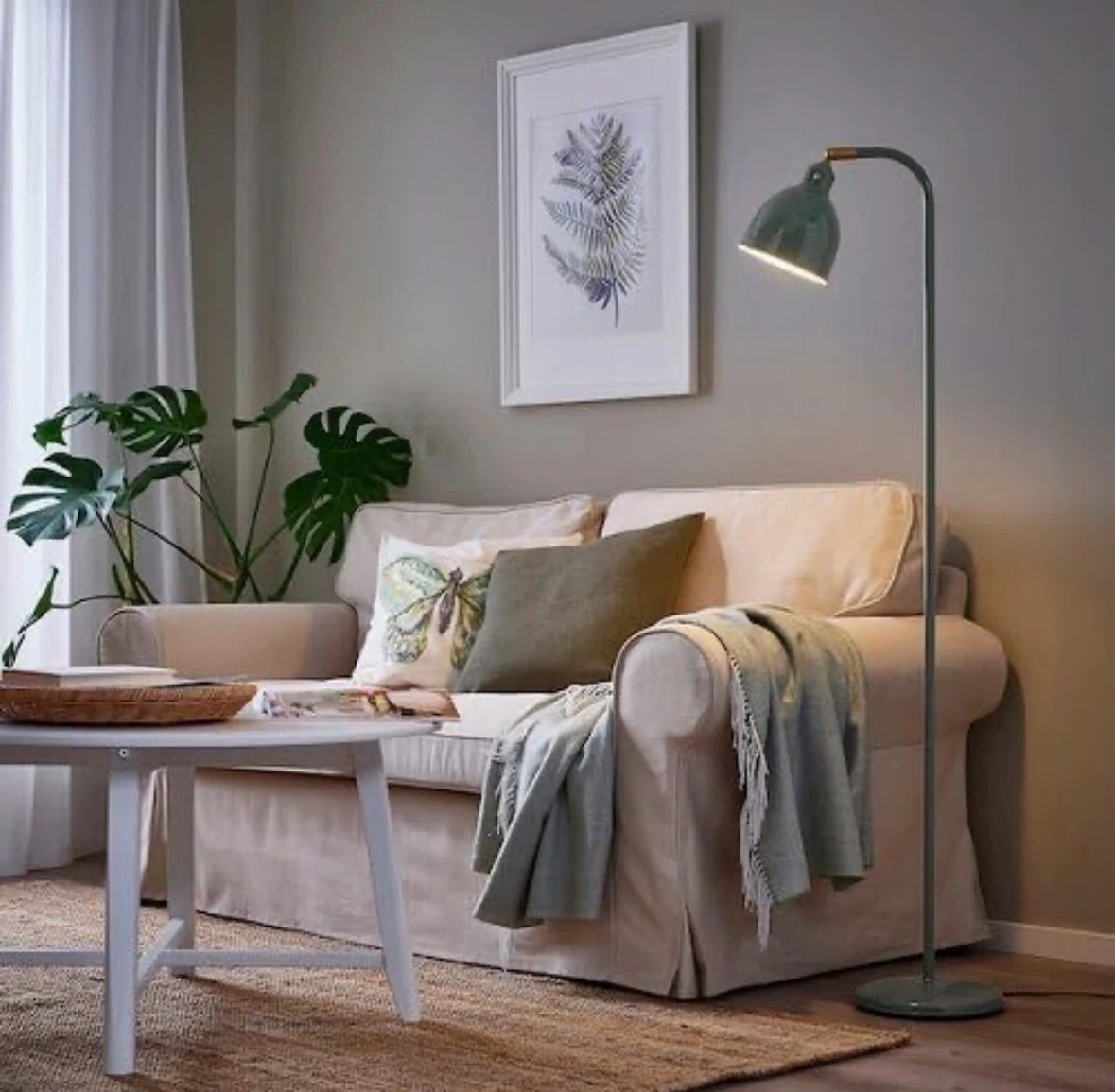 IKEA イケア フロア 読書 ランプ グレーグリーン m40563578 RODFLIK ロードフリーク