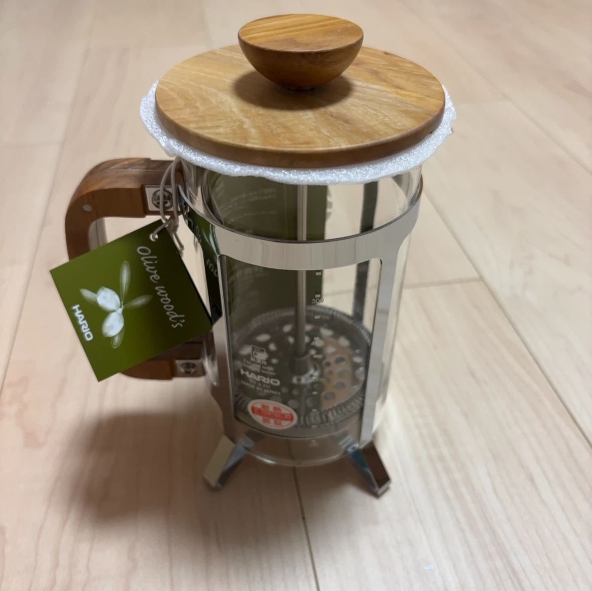 【最終値下げ】ハリオ カフェプレス・ウッド 600ml