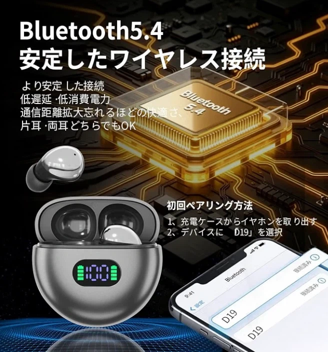 最終処分✨未使用✨Bluetoothワイヤレスイヤホンの写真4枚目