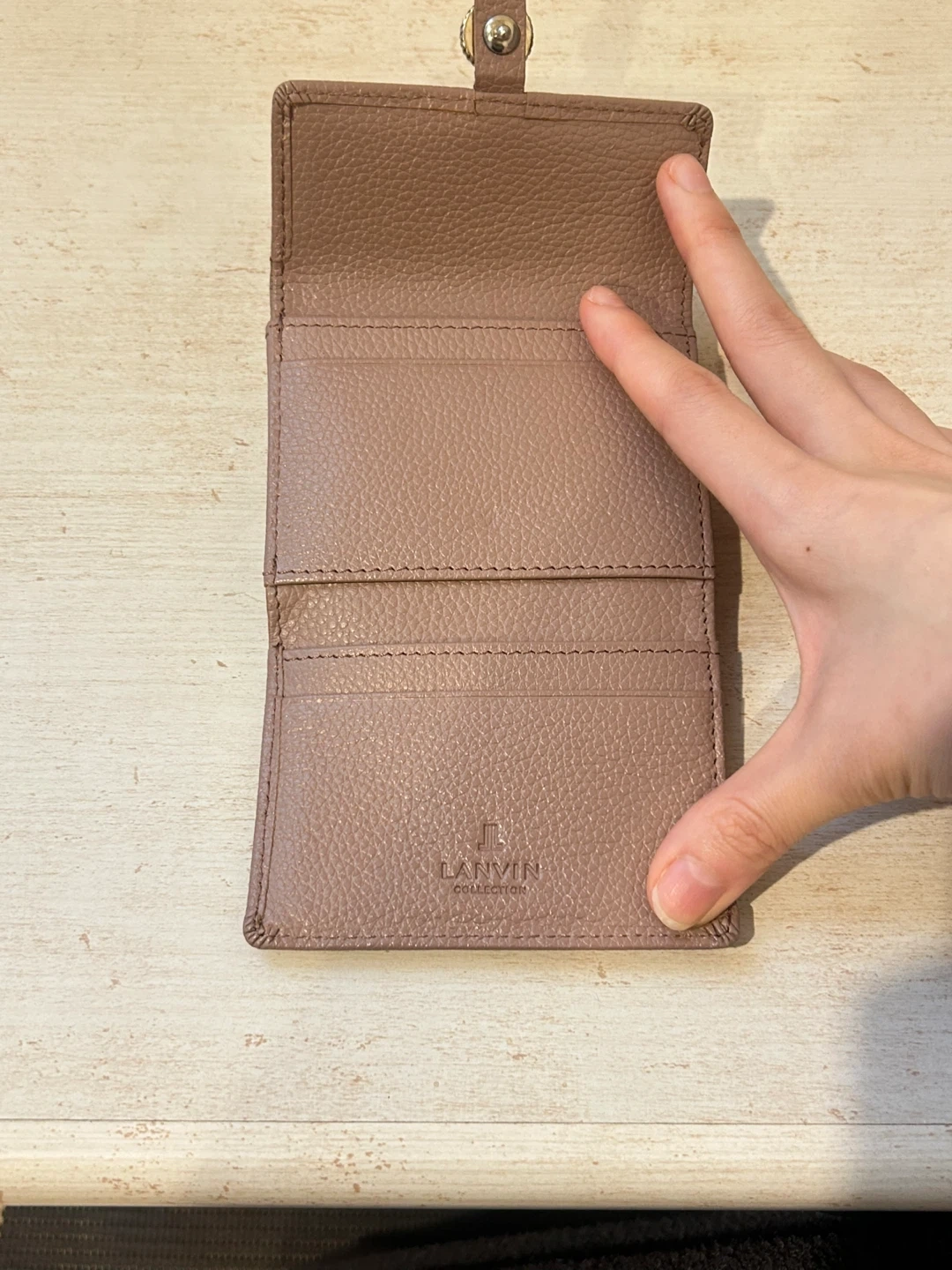 [美品】LANVIN ランバンコレクション 三つ折り財布の写真7枚目