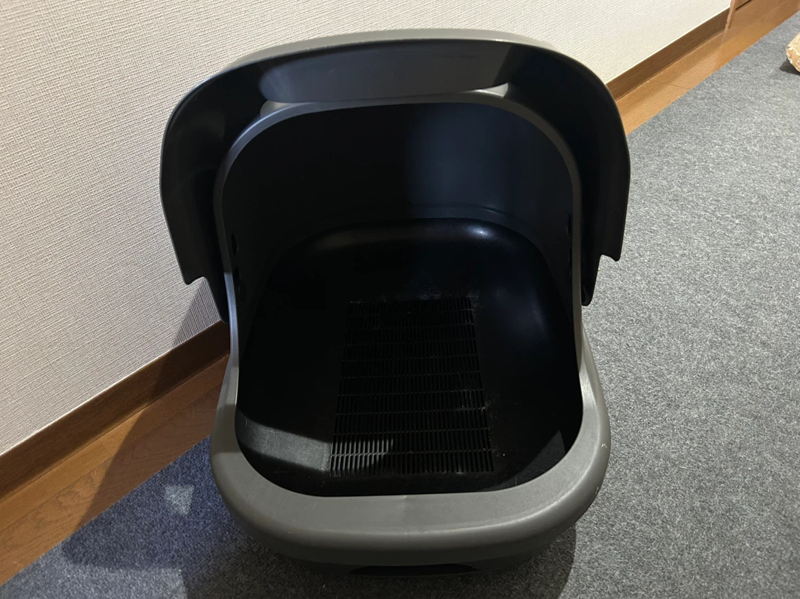 猫用ドーム型トイレ グレー