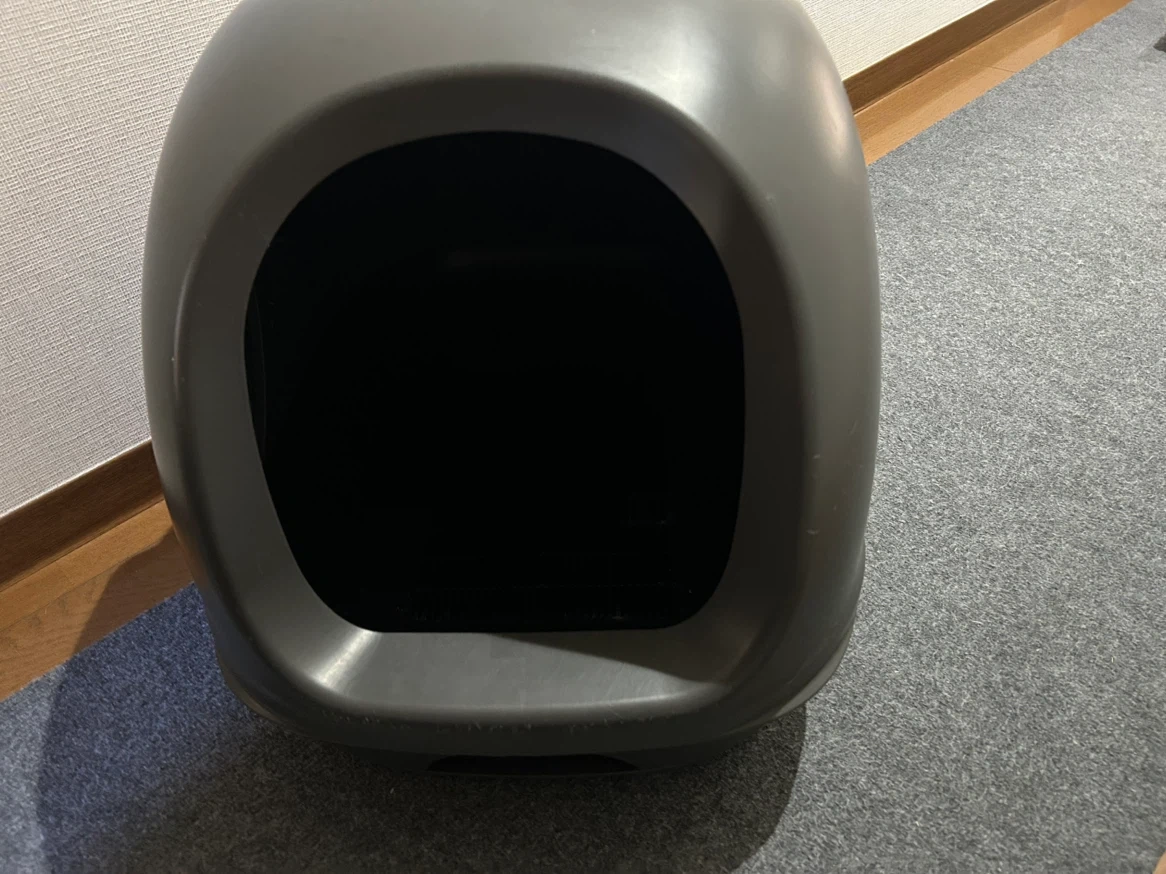 猫用ドーム型トイレ グレーの写真3枚目