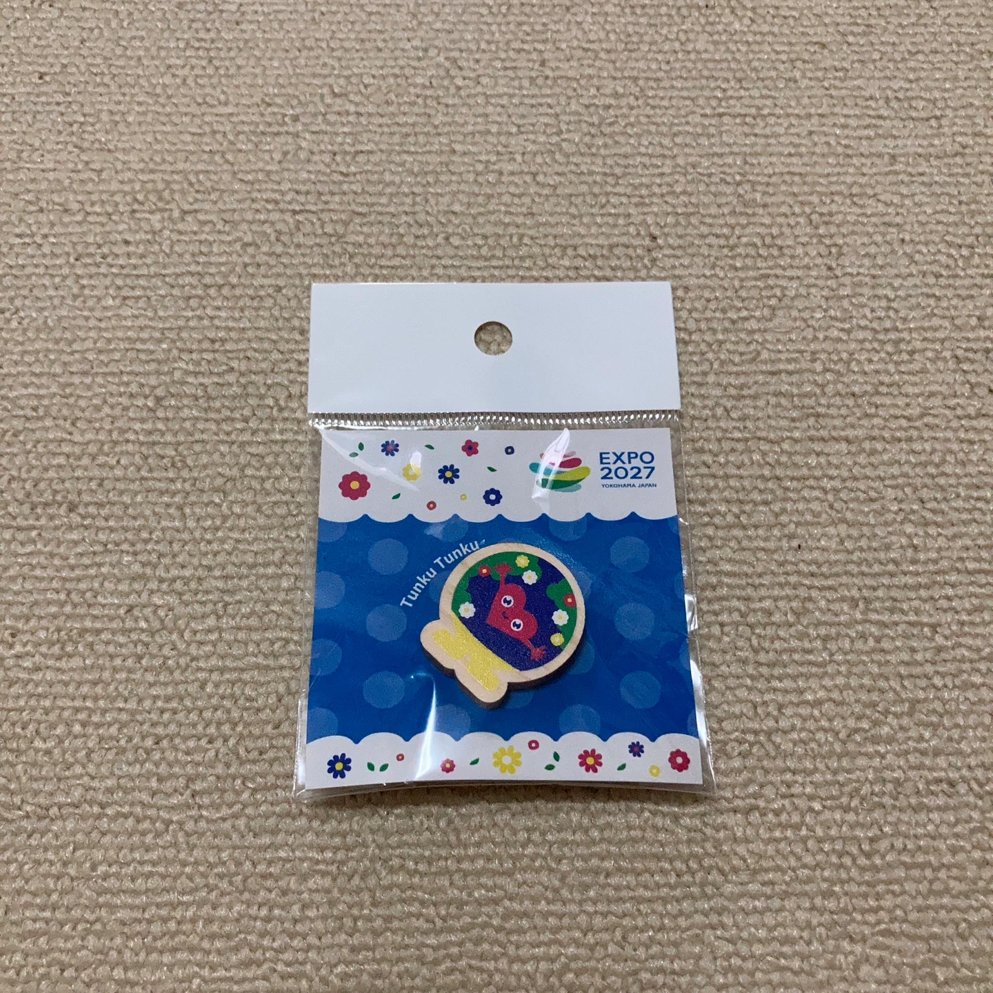 EXPO2027 トゥンクトゥク 木製ピンバッジ