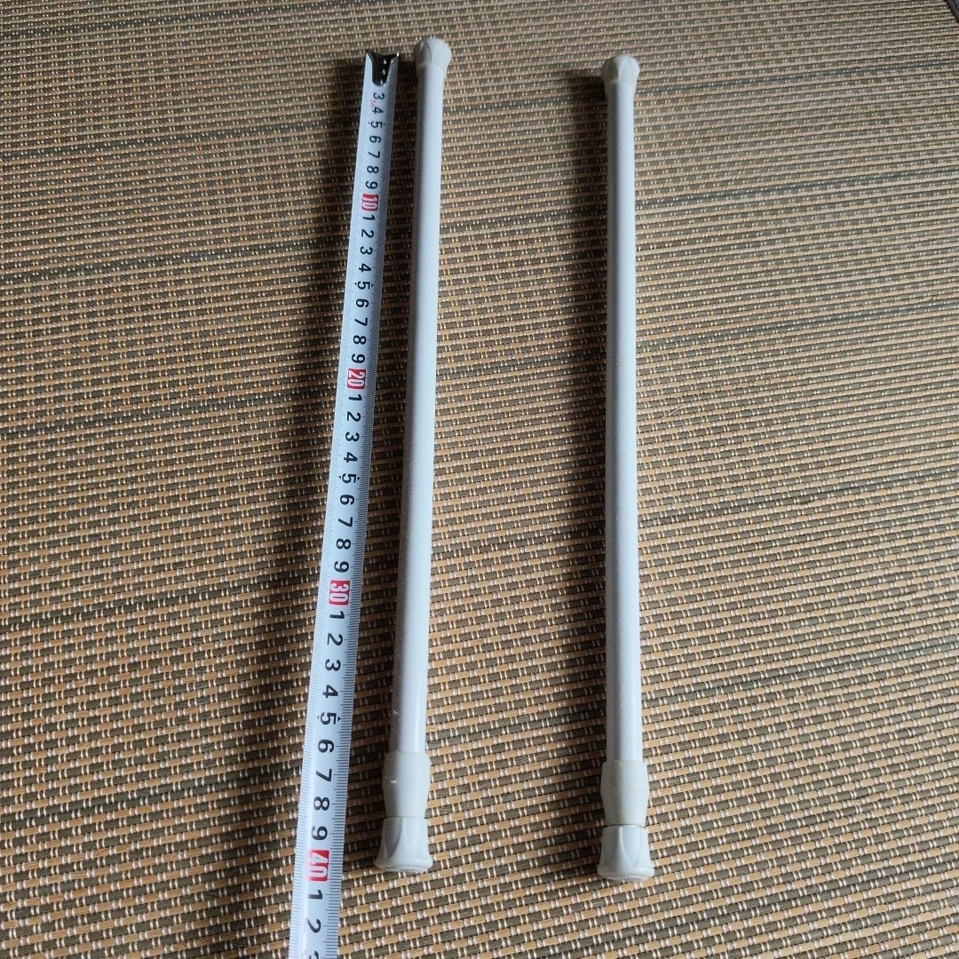 つっぱり棒 2本セット ホワイト