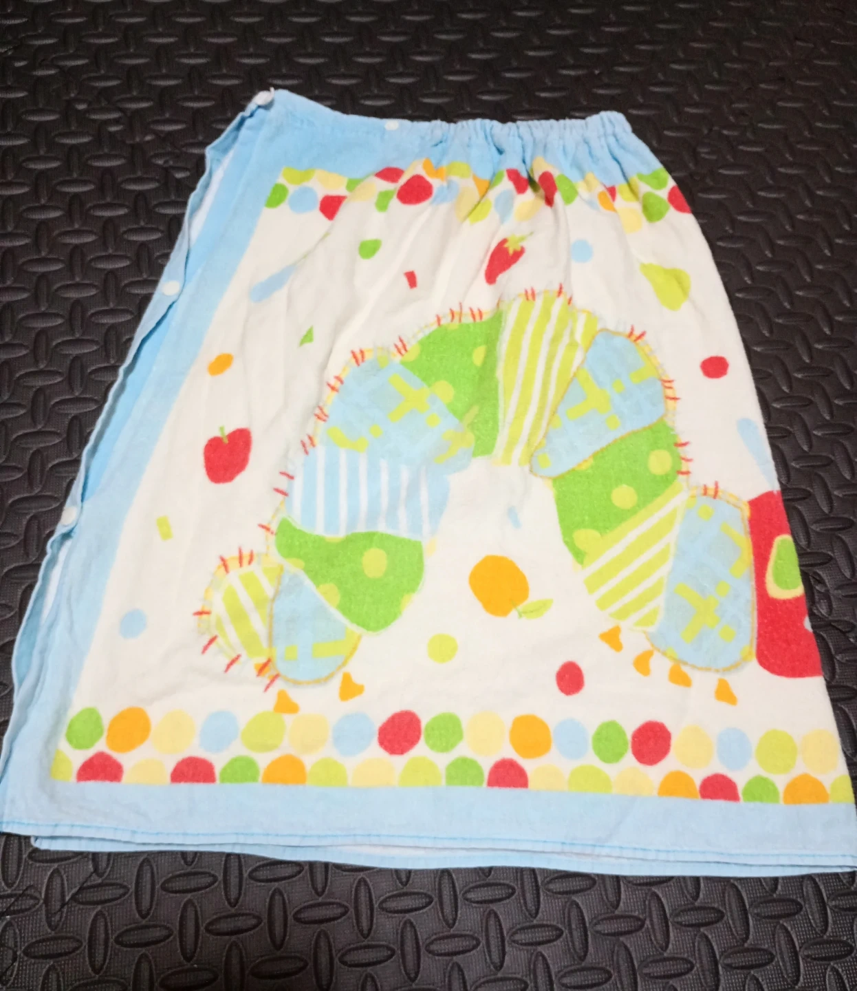 はらぺこあおむし ラップタオル 巻きタオル(中古)