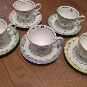 カップ&ソーサー 5客セット 花柄 ティーカップ