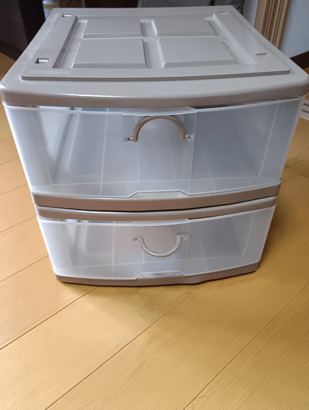 KOSMA 2段引き出しケース 収納棚