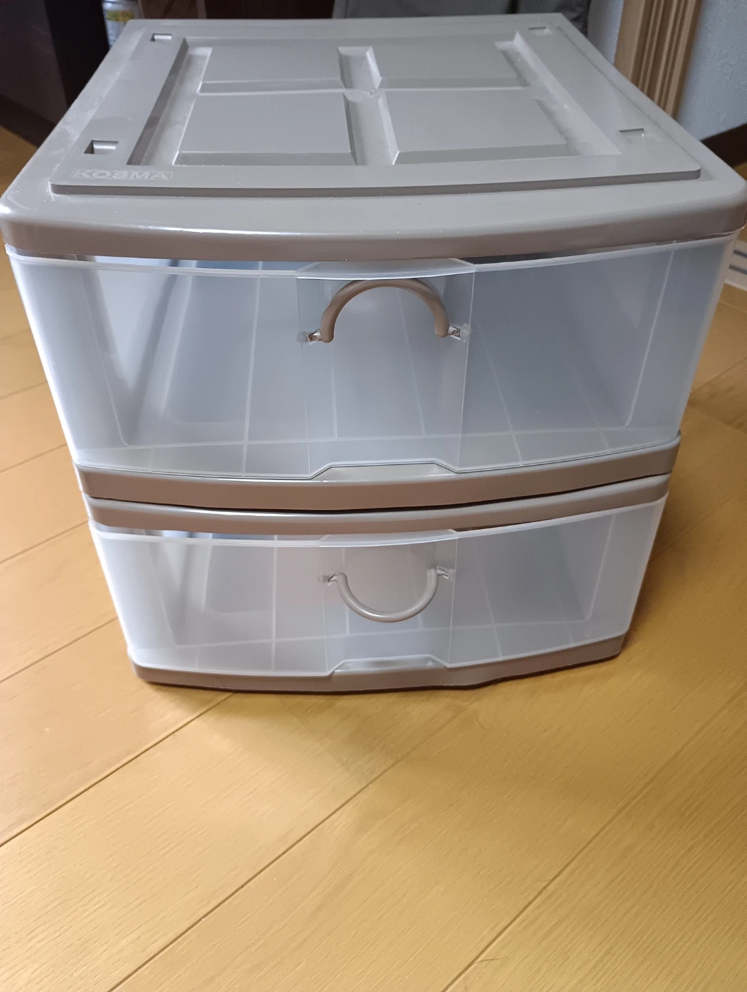 KOSMA 2段引き出しケース 収納棚